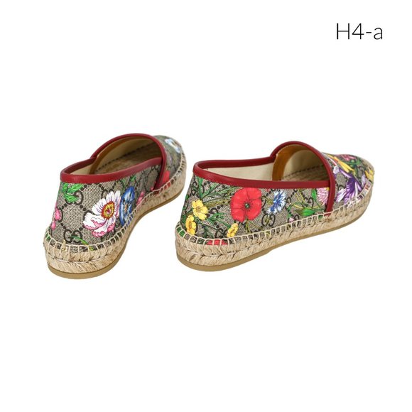 Gucci Pilar GG Supreme Flora Espadrilles Flats - Picture 5 of 7